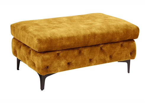 Tumba MODERN BAROQUE kollane, 92x62xH45 cm