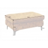 Tumba MODERN BAROQUE kollane, 92x62xH45 cm