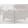Tumba MODERN BAROQUE antiikpruun, 90x63xH45 cm