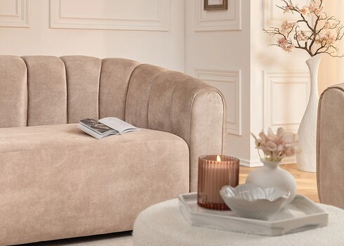 Diivan BABYLON beež, 202x89xH74 cm