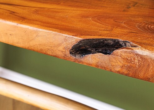 Pink ROOT tiikpuu, 100x35xH45 cm