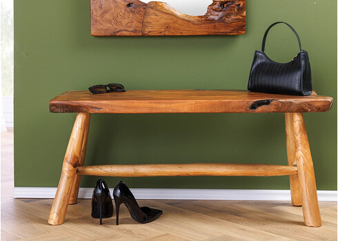 Pink ROOT tiikpuu, 100x35xH45 cm