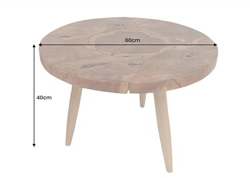 Diivanilaud MOSAIK pruun, D60xH40 cm