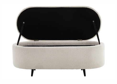 Pink panipaigaga VOQUE valge buklee, 110x43xH45 cm