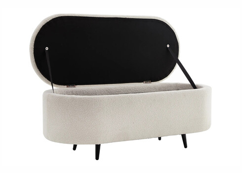 Pink panipaigaga VOQUE valge buklee, 110x43xH45 cm