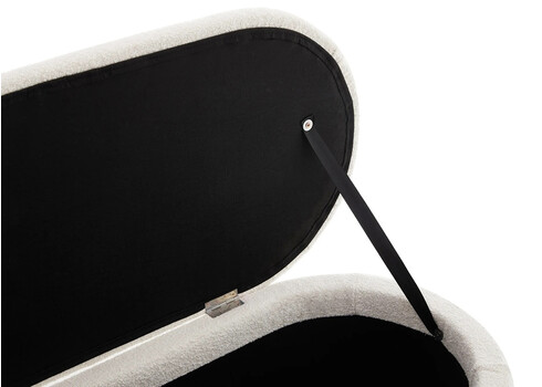 Pink panipaigaga VOQUE valge buklee, 110x43xH45 cm