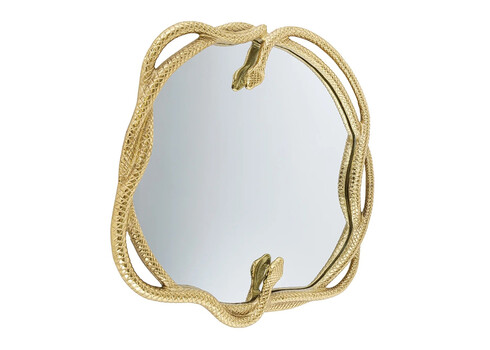 Seinapeegel SNAKE kuldne, 82x5xH80 cm
