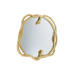 Seinapeegel SNAKE kuldne, 82x5xH80 cm