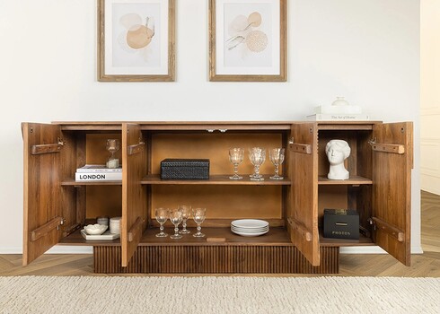 Kummut ART DECO pruun, 170x38xH80 cm