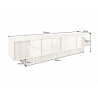 Kummut ART DECO pruun, 200x38xH50 cm