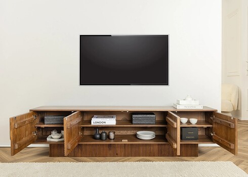 Kummut ART DECO pruun, 200x38xH50 cm