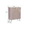 Kapp FLUID pruun, 100x38xH120 cm
