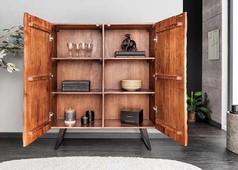 Kapp FLUID pruun, 100x38xH120 cm