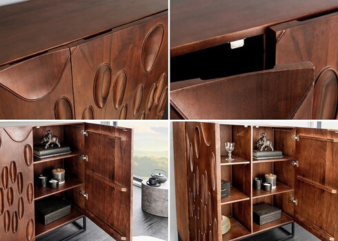 Kapp DUNE pruun, 100x38xH120 cm