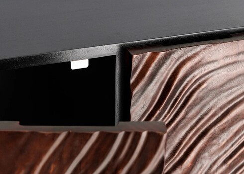 Kapp FLUID tumepruun, 100x38xH110 cm