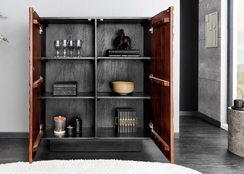 Kapp FLUID tumepruun, 100x38xH110 cm