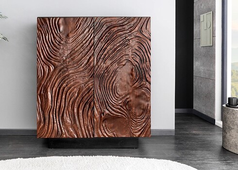 Kapp FLUID tumepruun, 100x38xH110 cm