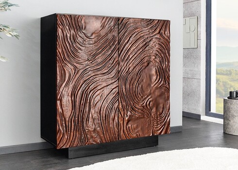 Kapp FLUID tumepruun, 100x38xH110 cm