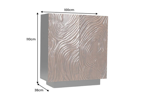 Kapp FLUID tumepruun, 100x38xH110 cm