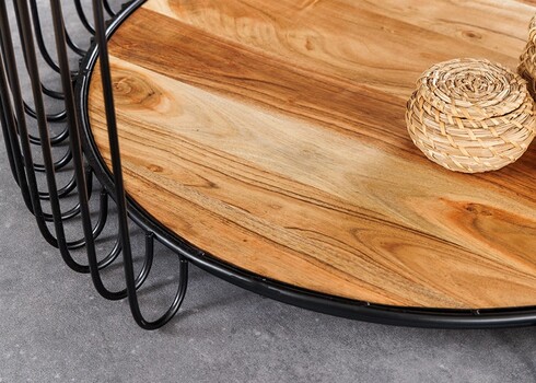 Diivanilaud TRUE pruun / must, D73xH41 cm