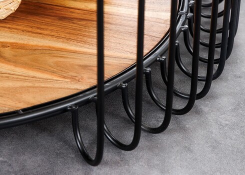 Diivanilaud TRUE pruun / must, D73xH41 cm