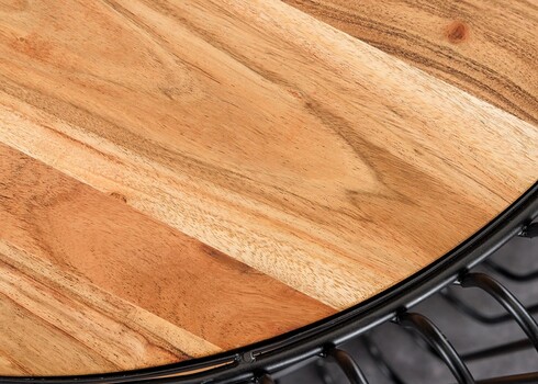 Diivanilaud TRUE pruun / must, D73xH41 cm