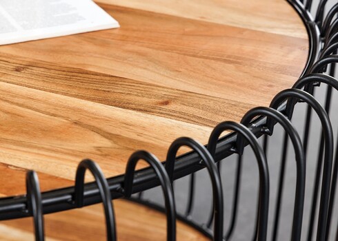 Diivanilaud TRUE pruun / must, D73xH41 cm