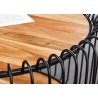 Diivanilaud TRUE pruun / must, D73xH41 cm