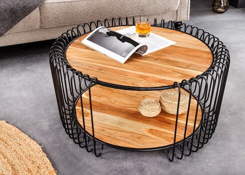 Diivanilaud TRUE pruun / must, D73xH41 cm