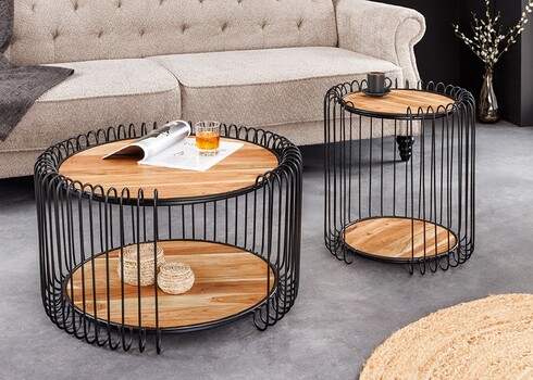 Diivanilaud TRUE pruun / must, D73xH41 cm