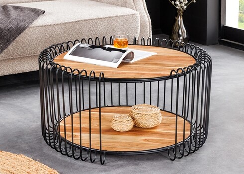 Diivanilaud TRUE pruun / must, D73xH41 cm