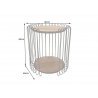 Diivanilaud TRUE pruun / must, D46xH49 cm