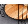 Diivanilaud TRUE pruun / must, D46xH49 cm