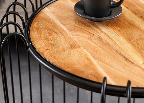 Diivanilaud TRUE pruun / must, D46xH49 cm