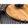 Diivanilaud TRUE pruun / must, D46xH49 cm