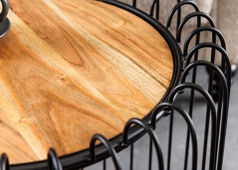 Diivanilaud TRUE pruun / must, D46xH49 cm