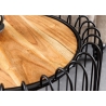 Diivanilaud TRUE pruun / must, D46xH49 cm