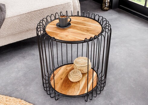 Diivanilaud TRUE pruun / must, D46xH49 cm