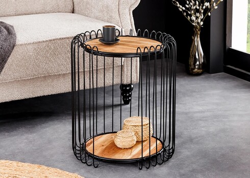 Diivanilaud TRUE pruun / must, D46xH49 cm