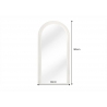 Peegel ART DECO valge, 80x4xH160 cm