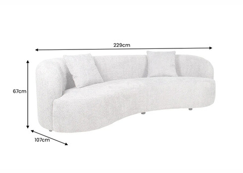 Diivan ATELIER beež, 229x107xH67 cm