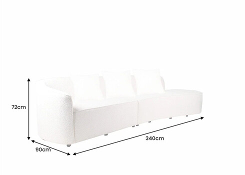 Diivan ATELIER beež, 340x90xH80 cm