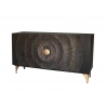 Kummut GOLDEN SUNSET must, 140x38xH75 cm