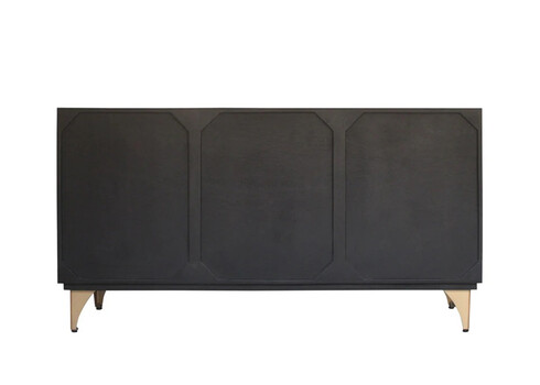 Kummut GOLDEN SUNSET must, 140x38xH75 cm