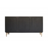 Kummut GOLDEN SUNSET must, 140x38xH75 cm