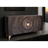 Kummut GOLDEN SUNSET must, 140x38xH75 cm