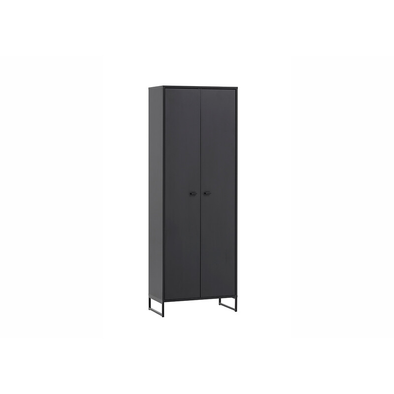Jalatsikapp JANNE mattmust, 60x33xH170 cm