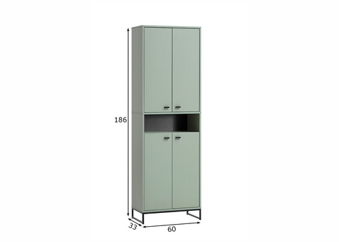 Jalatsikapp JANNE roheline, 60x33xH186 cm