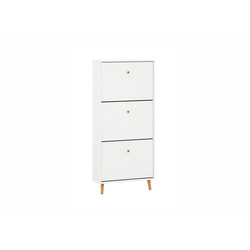 Jalatsikapp BJARNE mattvalge, 60x20xH131 cm