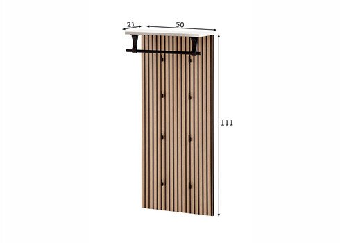 Seinanagi LOFT pruun, 50x21xH111 cm